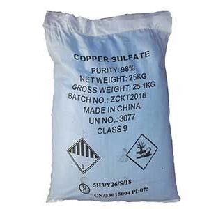 Sulfato de cobre al 98 %