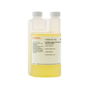 Disolución tampón de pH LABKEM con vaso antirretorno integrado